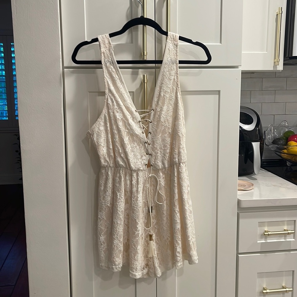 WOMENS BOHO Lace Romper